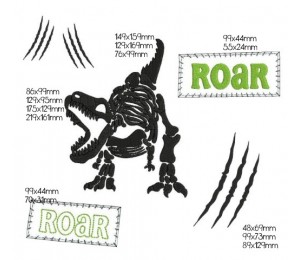 Stickserie - T-Rex ROAR
